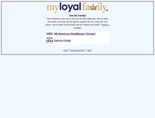 Tablet Screenshot of myloyalfamily.com